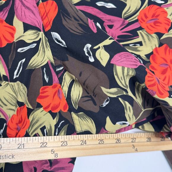 Cuccini Turbo Jacket Womens Large Floral Multicolor Full Zip‎ Hooded Windbreaker - Picture 9 of 10